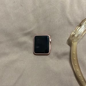 apple watch- 38MM, series 7; will send charger with it!!